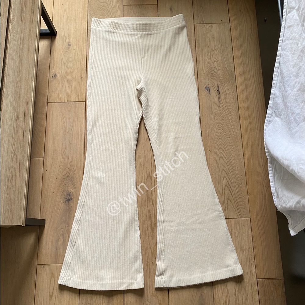 Aerie Ribbed Groove On Bell Bottoms Flare Pants